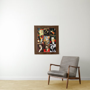 Magier Illusionisten Psychologie Seite zeigen Frea Wandteppich