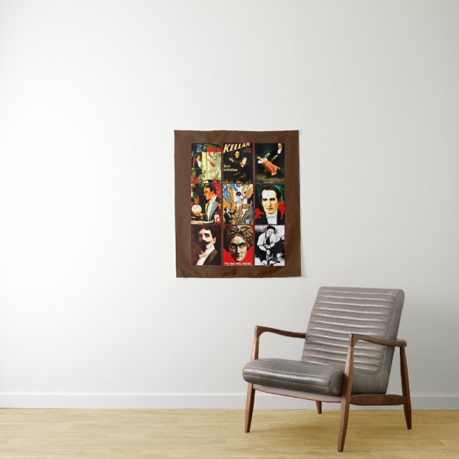 Magier Illusionisten Psychologie Seite zeigen Frea Wandteppich (Beispiel)