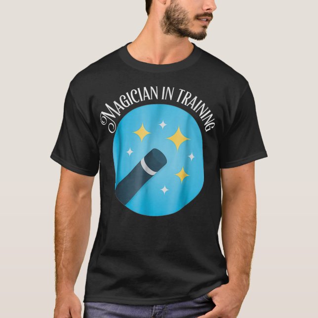 Magier in Ausbildung von Kid Magician Newbie Magi T-Shirt (Vorderseite)