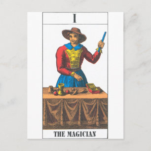 Magier Postkarte