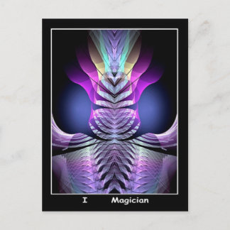 Magier Postkarte