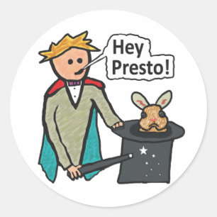 Magier Runder Aufkleber