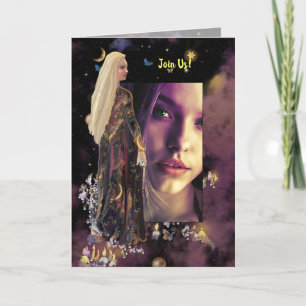 Magier, Schablone! Einladung