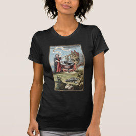 Magier und Drache im Kessel der Alchemie T-Shirt