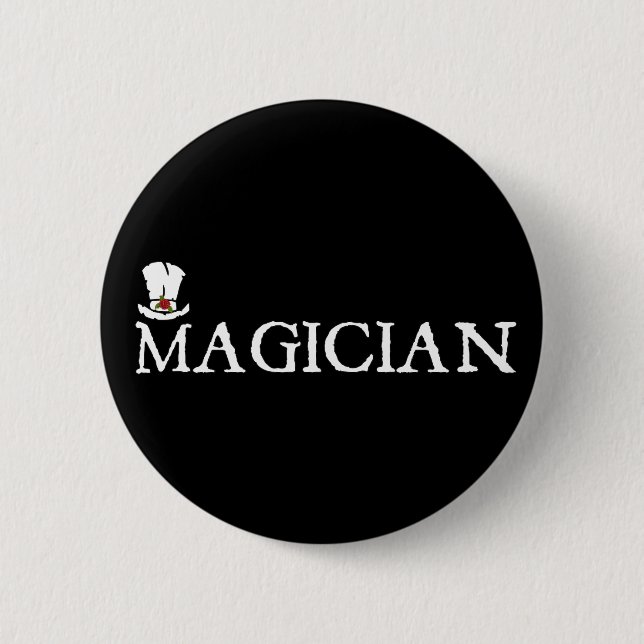 Magier und Hut Button (Vorderseite)