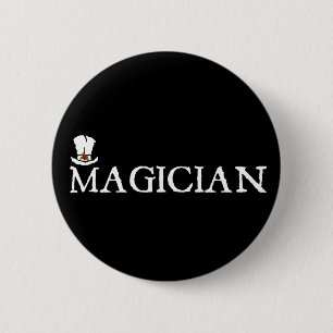 Magier und Hut Button