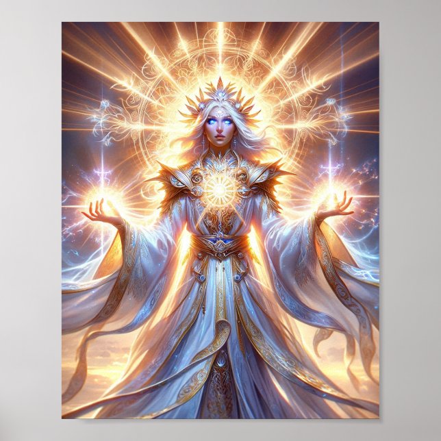 Magierin des Lichts: Strahlende Meisterin Poster (Vorne)