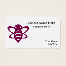 Maginta Minimalistisch Bee Business Card