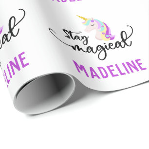 Magisch bleibe Einhornverpackungspapier Geschenkpapier