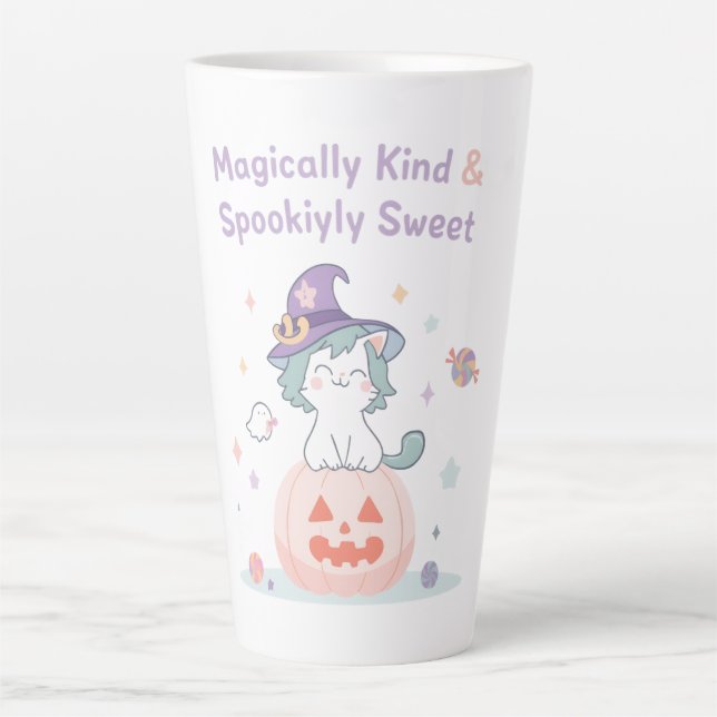 Magisch Kind & Spookily Sweet - Niedliche Pastelha Milchtasse (Vorderseite)