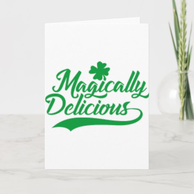 Magisch köstlichen St Patrick Tag Karte (Vorderseite)