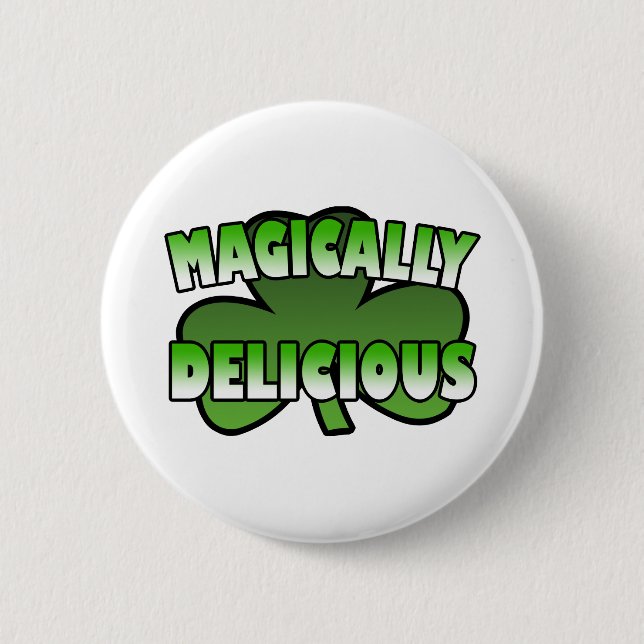 Magisch köstlicher Knopf Button (Vorderseite)