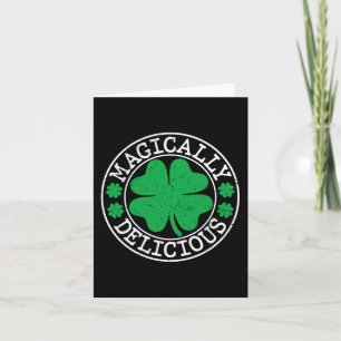 Magisch köstliches Funny St Patricks Day Kleeblatt Karte