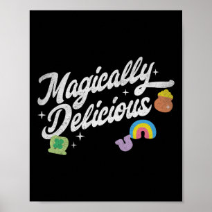 Magisch leckere Lucky Charms Groovy St. Patrick Poster