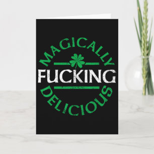 Magisch leckere lustige irische St. Patricks Day I Karte