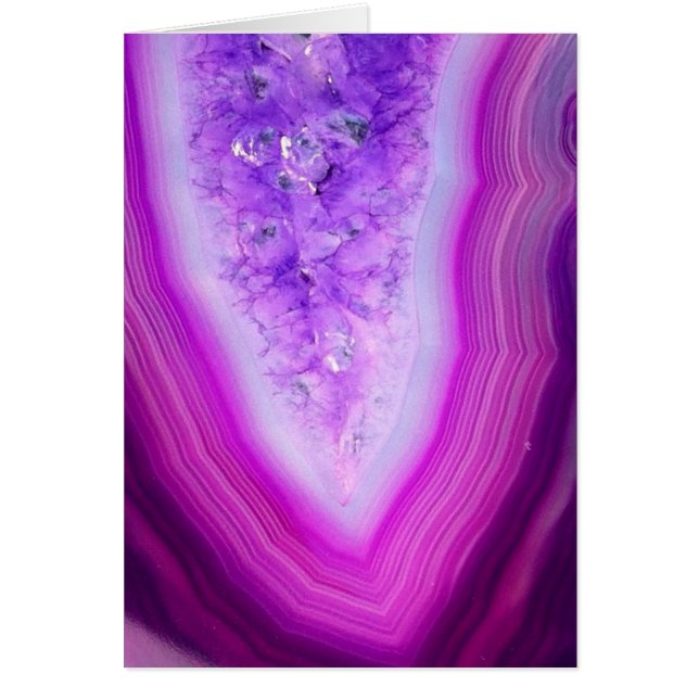 Magisch lila Achat Druzy (Vorne)