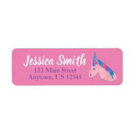 Magisch rosa Lila Horn Unicorn Pferd Mythisch