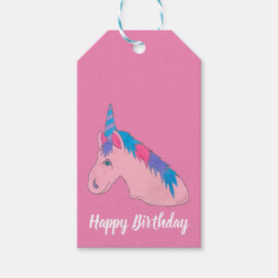 Magisch rosa Lila Horn Unicorn Pferd Mythisch Geschenkanhänger