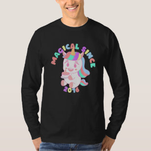 Magisch Seit 2016 Einhorn 6. Geburtstag T-Shirt