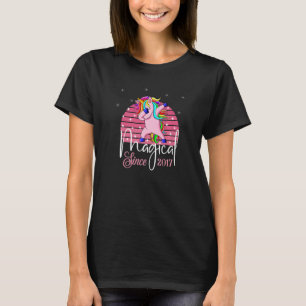 Magisch Seit 2017 Dabbing Einhorn Geburtstag Vinta T-Shirt
