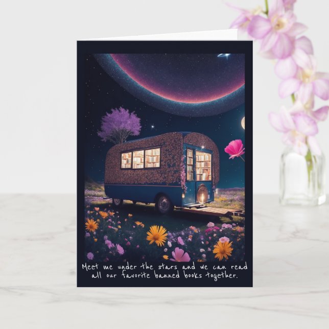 Magisch verboten Bookmobil Karte (Orchidee)