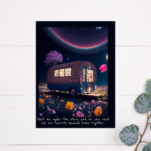 Magisch verboten Bookmobil Postkarte