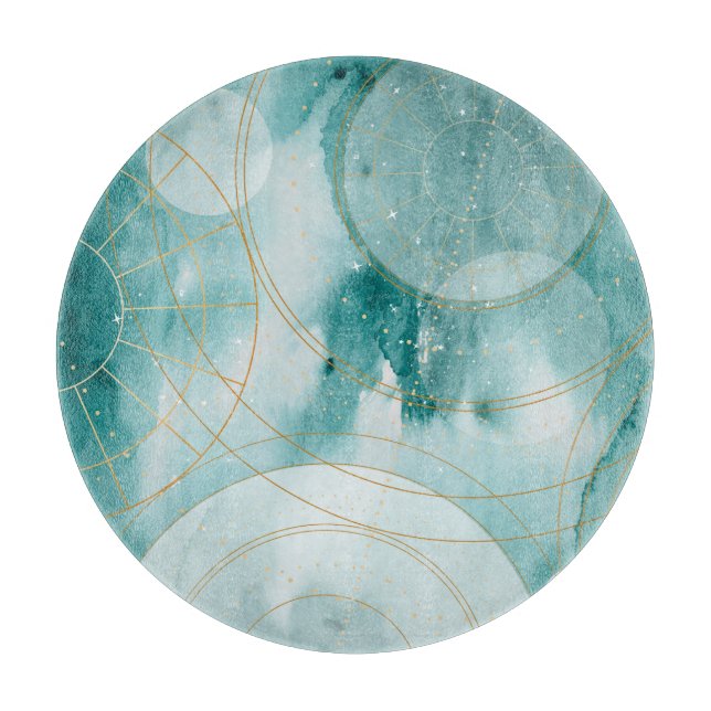 Magische Abschluss Sterne II Schneidebrett (Vorderseite)