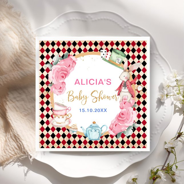 Magische Alice im Wunderland Kinderdusche Tee Part Serviette (Von Creator hochgeladen)