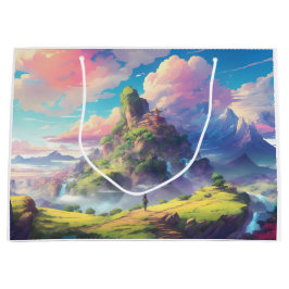 Magische Anime-Landschaft Große Geschenktüte