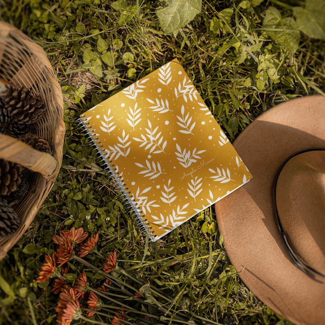 Magische Äste - gelb Notizbuch (Von Creator hochgeladen)