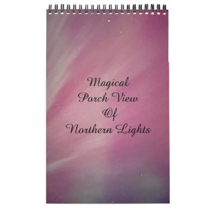 Magische Aussicht auf die Nordlichter / eine / Kalender