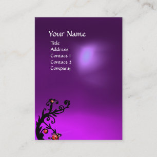 MAGISCHE BEEREN 2 MONOGRAMM ametist violett Visitenkarte