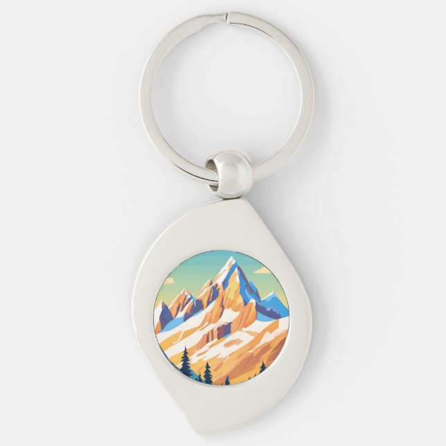 Magische Berge Schlüsselanhänger (Vorderseite)