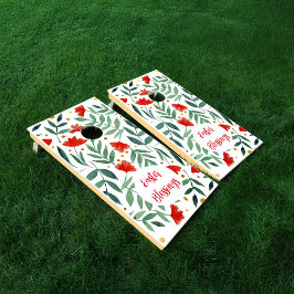 Magische Blume in Rot und Grün Ostern