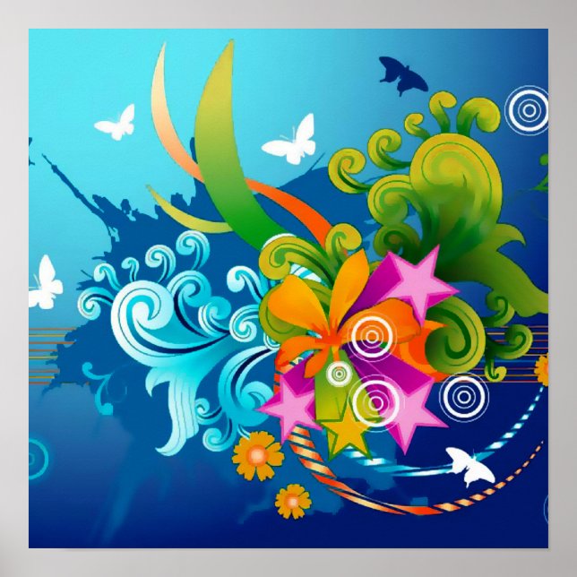 Magische Blume Poster (Vorne)