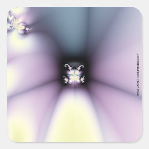 Magische Blume Quadratischer Aufkleber