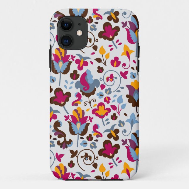 Magische Blumen Case-Mate iPhone Hülle (Rückseite)