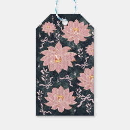 Magische Blumen mit Glitter-Design  Geschenkanhänger