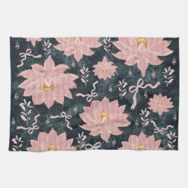 Magische Blumen mit Glitter-Design  Geschirrtuch