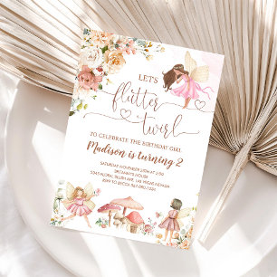 Magische Blumenfee-Prinzessin-Geburtstagseinladung Einladung