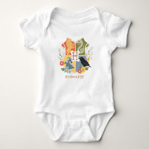 Magische Blüten HOGWARTS™-Wappen Baby Strampler