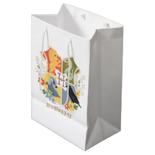 Magische Blüten HOGWARTS™-Wappen Mittlere Geschenktüte