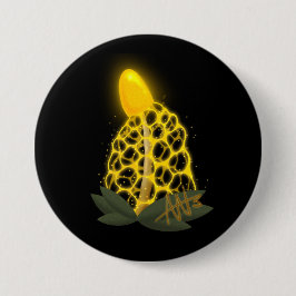 Magische Bridal Veil Funkelnd Gelbes Pilz Button