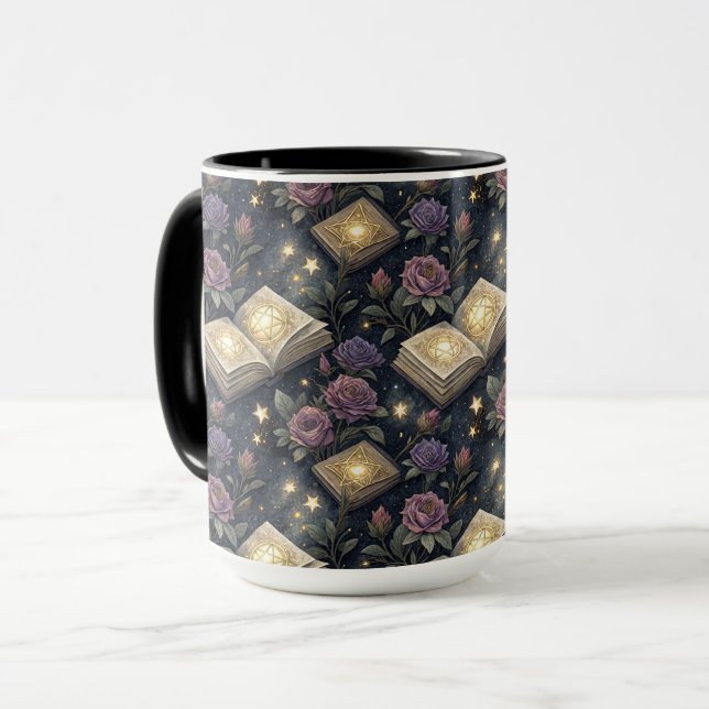 Magische Bücher Tasse (Vorderseite Links)