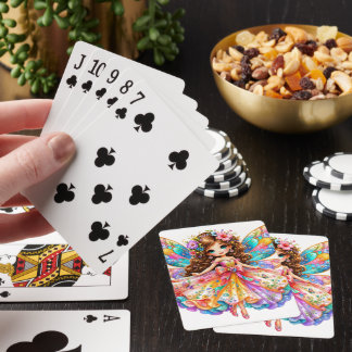 Magische Bunte Feen Digital Clipart - Süße Fantasi Spielkarten