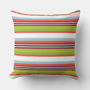 Magische bunte Streifen Kissen