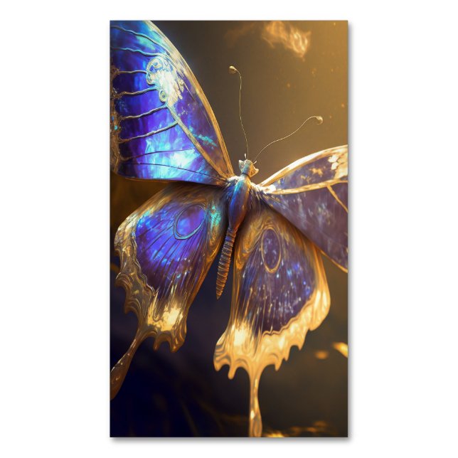 Magische Butterfly Magnetische Visitenkarte (Vorderseite Vertikal)