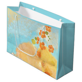 Magische California Orange Poppies Fields Große Geschenktüte