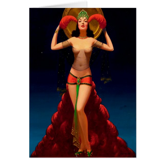 Magische Dame Pulp Pin Up (Vorne)