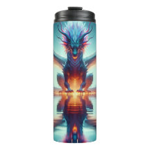 Magische Drachen Reflection Ai Art